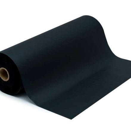 Bibuła gładka czarna w rolce 50 cm 20 g/m2 do pakowania 5 kg/500 mb