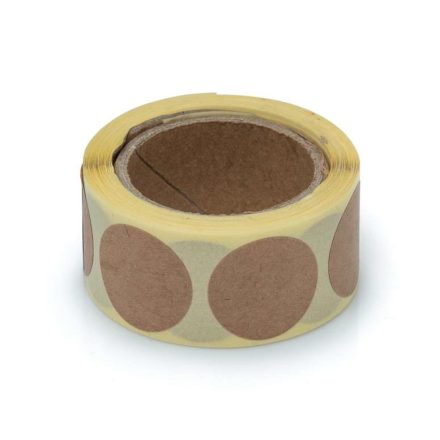 Naklejki okrągłe EKO KRAFT etykiety papierowe fi 25 mm 250 szt.