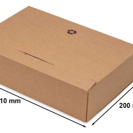 Fix Box A4 pudełko kartonowe wykrojnikowe z folią 310x200x65mm brązowe
