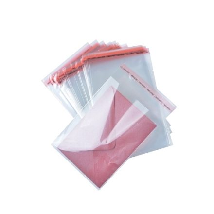 Torebki foliowe PP z taśmą klejącą C5 17x25+5 cm 25 um 100 szt