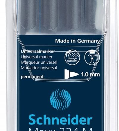 Foliopisy, markery do folii SCHNEIDER MAXX 224 M 1 mm, 4 kolory mix