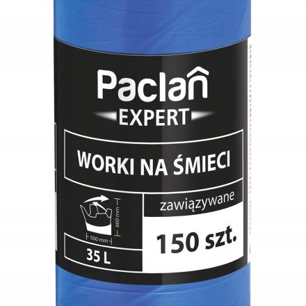 Worki na śmieci Paclan Expert Multitop 35L 150 szt niebieskie
