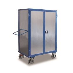 Wózek magazynowy półkowy SW-800.988 z drzwiami i zamkiem 500 kg