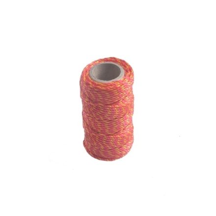 Sznurek murarski linka budowlana PP czerwono-złoty 30 m 1,6 mm