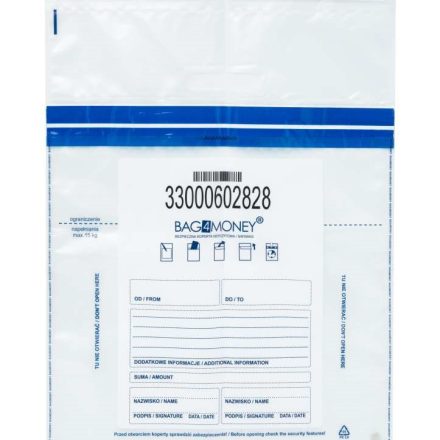 Koperty bankowe bezpieczne C3 320x450 mm przezroczyste 100 szt
