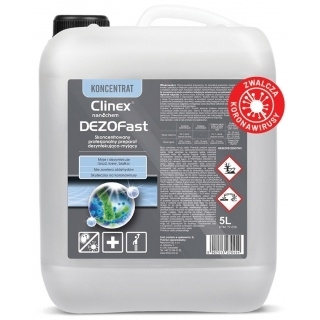 Profesjonalny CLINEX DEZOFAST 5L - koncentrat do mycia i dezynfekcji