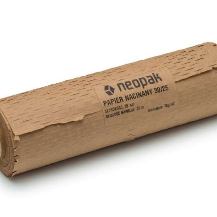 Papier nacinany kraft brązowy ochronny do pakowania 30 cm x 25 m