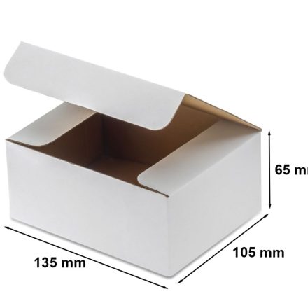 Kartonik wykrojnikowy 135x105x65mm F215 biały, pudełko fasonowe