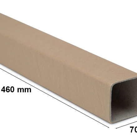 Tuba Tekturowa Kwadratowa A2, 70x70x460 mm, gr. 2,5 mm Wysyłkowa
