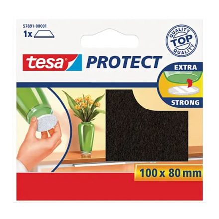 Podkładki filcowe TESA samoprzylepne do mebli 100x80mm brązowe 1 szt.