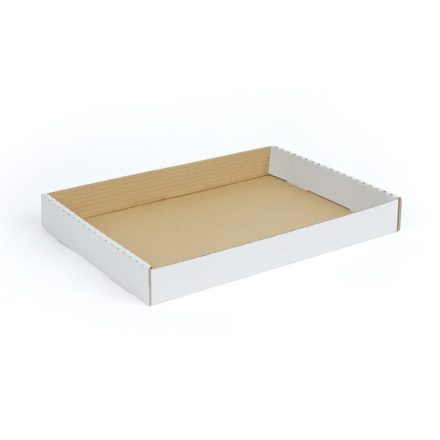 Tacka tekturowa spożywcza 300x200x63mm brązowa do ciast i wypieków