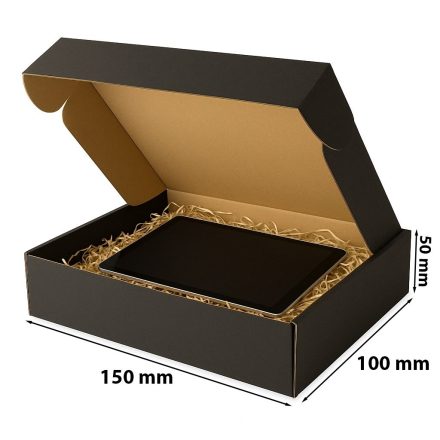 Karton wykrojnikowy 150x100x50 mm czarny F427 pudełko fasonowe