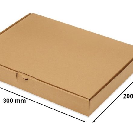 Karton wykrojnikowy F426 pudełko fasonowe 300x200x50 mm brązowe