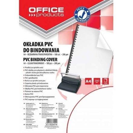 Okładki foliowe do bindowania A4 transparentne PVC 150um 100 szt.