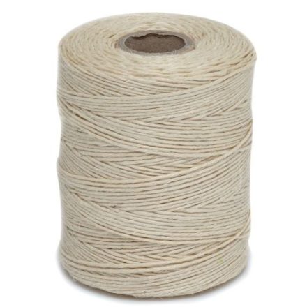 Dratwa lniana 1 mm 1 kg, naturalna nić lniana 1480 mb do rękodzieła