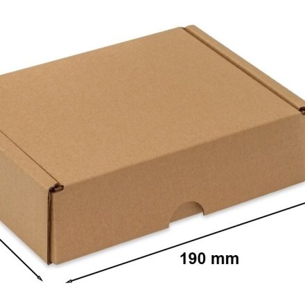 Karton wykrojnikowy F427 pudełko fasonowe 190x140x55mm brązowe