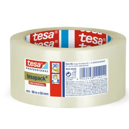 Taśma TESA Solvent Transparentna 75mm/66m Mocna Taśma Do Pakowania
