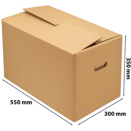 Karton przeprowadzkowy 550x300x350mm 5-warstwowy BC640g brązowy