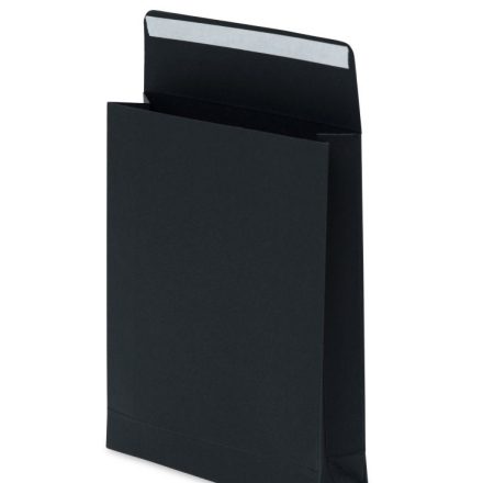 Koperta kartonowa ozdobna na prezent 170x230x50mm czarna 220g 10szt