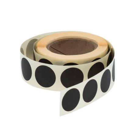 Naklejki okrągłe Fi20mm 500szt Czarne