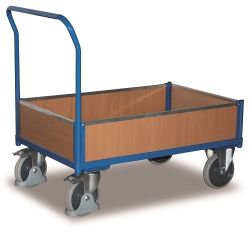 Wózek platformowy skrzyniowy z burtami i pałąkiem SW-800.402 500 kg
