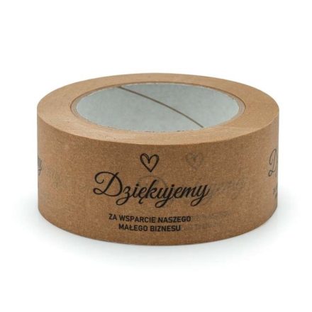 Taśma papierowa kraft z nadrukiem Dziękujemy za wsparcie 48mm/50m