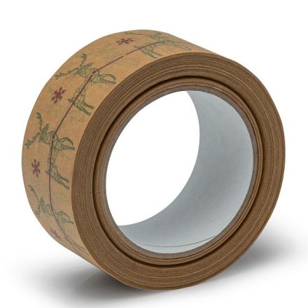Taśma świąteczna papierowa Jelonek zielony 48 mm x 50 m do prezentów