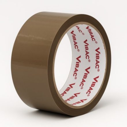 Taśma klejąca pakowa SOLVENT brązowa do kartonów 48mm/60m VIBAC