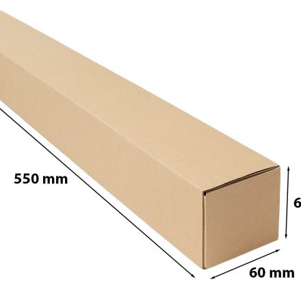Karton wykrojnikowy 550x60x60mm B2 - pudełko kartonowe na plakaty