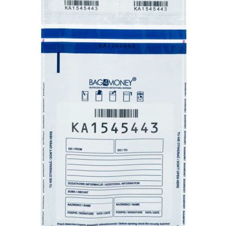 Koperty bankowe bezpieczne A5 140x220 mm białe kryjące 100 szt