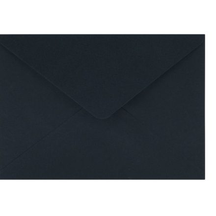 Koperty do zaproszeń C6 czarne, ozdobne papierowe 120 g/m2, 50 szt.