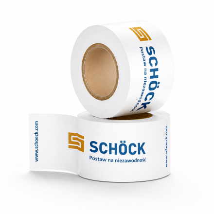 Taśma klejąca pakowa z logo Hotmelt 48 mm x 54 m, 2 kolory, 360 szt.