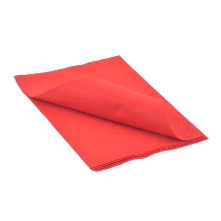 Filc dekoracyjny czerwony 200 x 300 mm do rękodzieła 5 arkuszy
