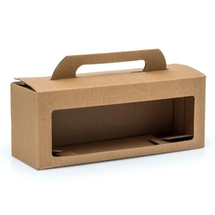 Pudełka karbowane na 3 słoiki miodu 0,35 l 265x87x97 mm 10 szt.
