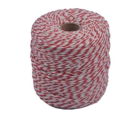 Sznurek bawełniany biało-czerwony kuchenny do mięs 2 mm 290 m 500 g