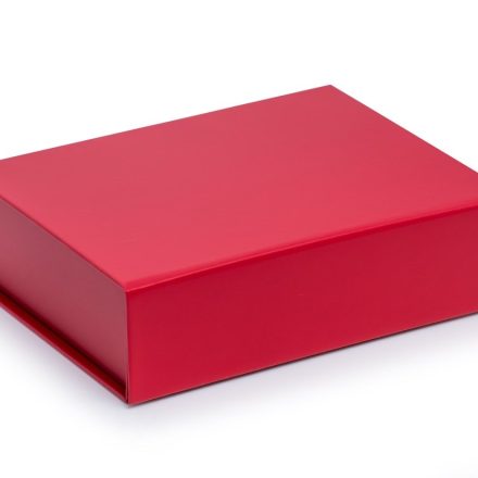 Pudełko magnetyczne prezentowe ozdobne czerwone B6 200x150x55 mm