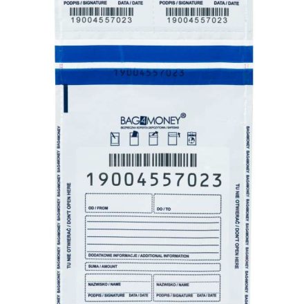 Koperty bezpieczne bankowe Bag4Money B5 180x245 mm kryjące 100 szt.