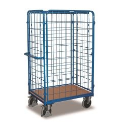 Wysoki wózek transportowy do paczek z siatką SW-500.405 400 kg
