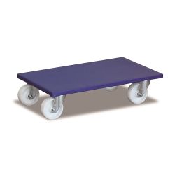 Piesek meblowy prostokątny 600 x 350 mm 500 kg na kołach plastikowych