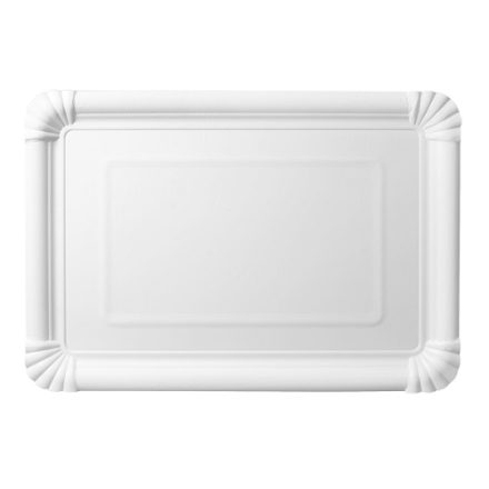 Tacki papierowe jednorazowe gastronomiczne białe 18x26 cm 250 szt.