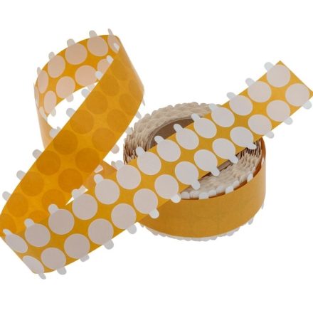 Kółka dwustronnie klejące transparentne 18mm z fingerliftem 2000 szt