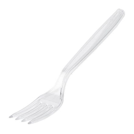 Widelce jednorazowe transparentne plastikowe, 50 szt. do cateringu