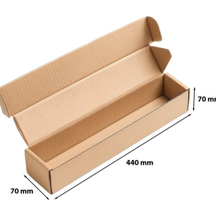 Pudło wykrojnikowe karton fasonowy 440x70x70 mm brązowy FEFCO 421