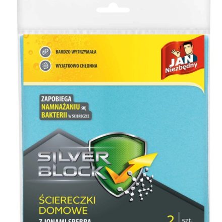 Ściereczki domowe z mikrofibry Jan Niezbędny Silver Block 2 szt.