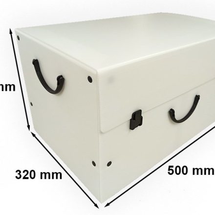 Mocne opakowanie na segregatory 500x320x290 Białe