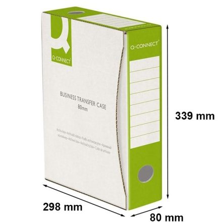 Pudło archiwizacyjne bezkwasowe 298x80x339 mm do 800 kartek zielone