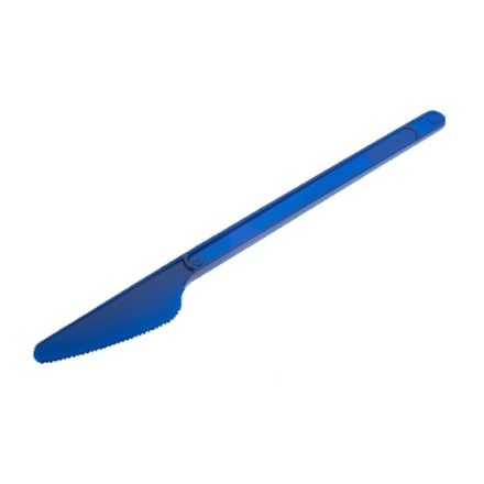Noże jednorazowe cateringowe niebieskie 16,5 cm 2,20 g, 20 szt.