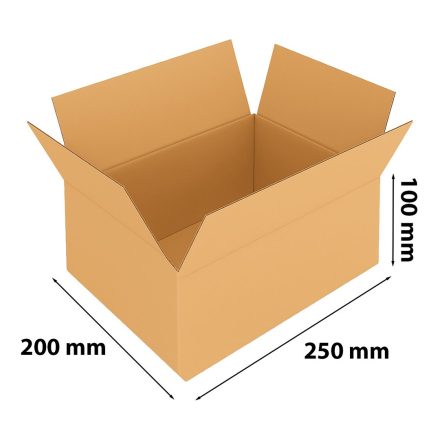 Karton pocztowy klapowy 250x200x100 mm pudełko Biznesowa XS