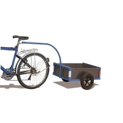 Lekka przyczepa rowerowa ZU-1180, transportowa, udźwig 150 kg
