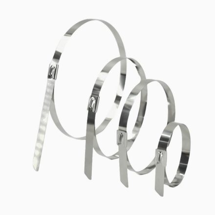 Opaski zaciskowe stalowe nierdzewne do kabli 360 x 4,6 mm, 100 sztuk